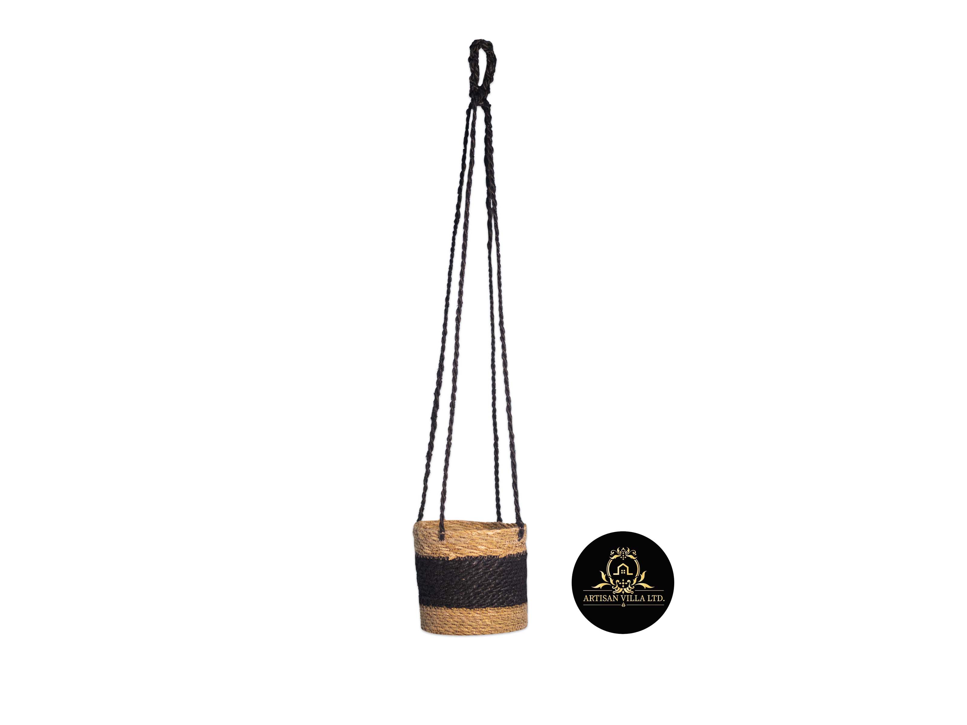 Jute and Seagrass Hanging planter